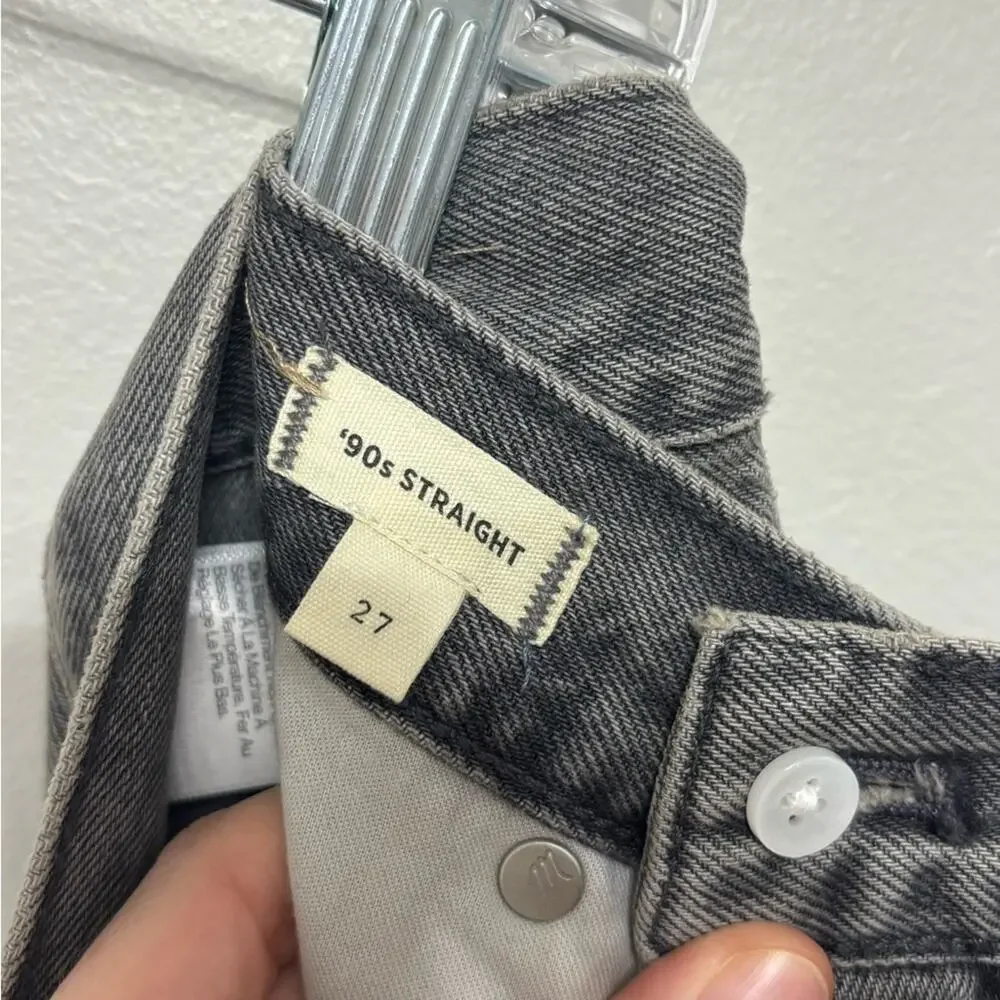 Madewell The '90s Straight Jean Rigid in Burwick Wash - Size 27 - Picture 6 of 8